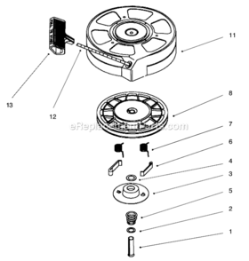 Part Location Diagram of 590741 Briggs and Stratton Locking Tab